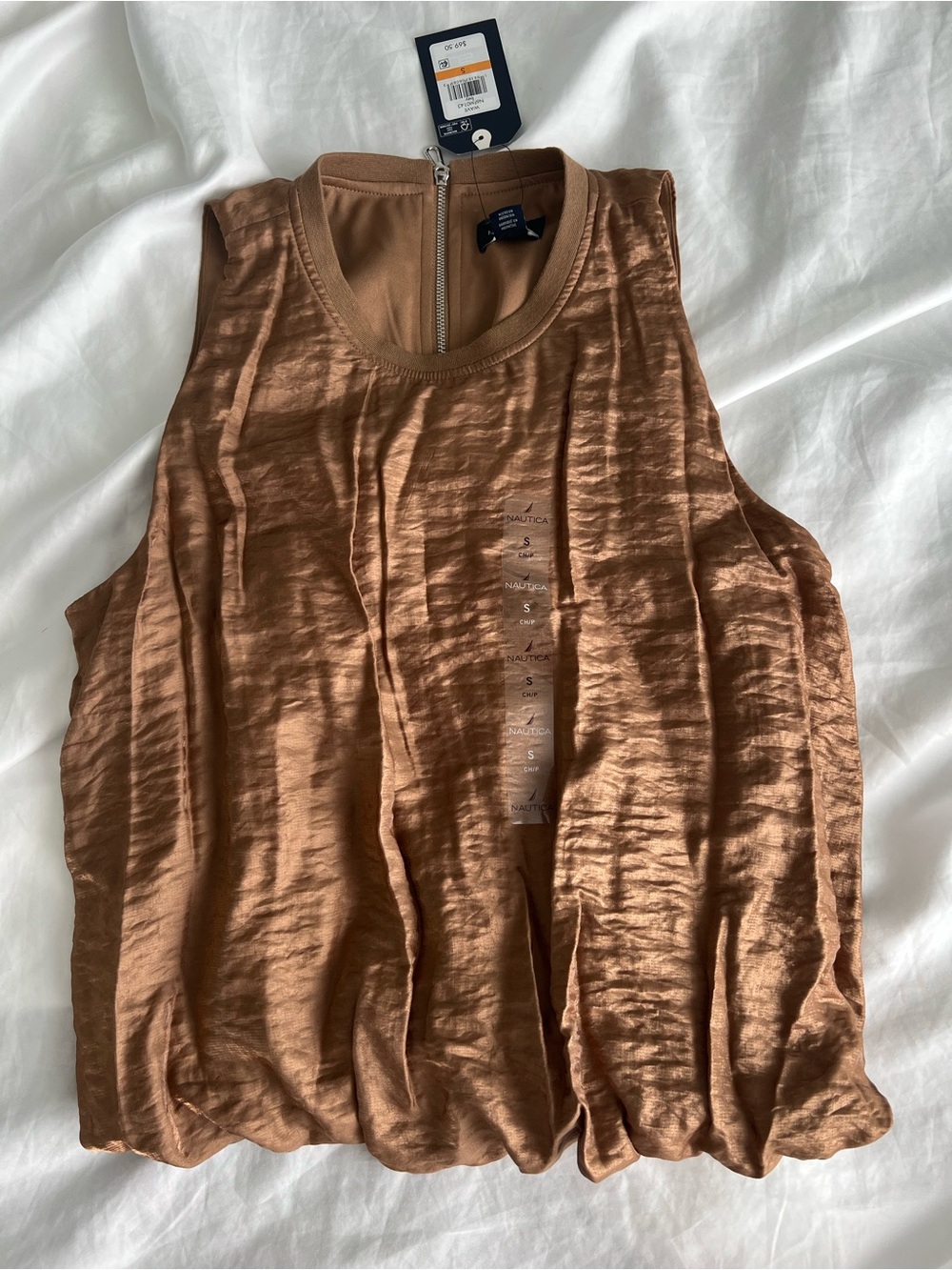 Nautica Bubble Hem Top